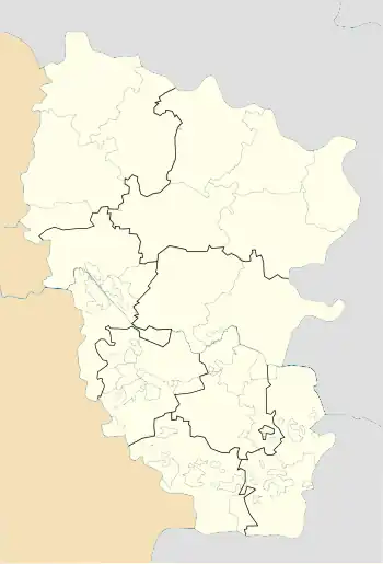 Biriukove is located in Luhansk Oblast