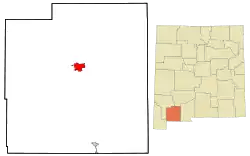 Location of Deming in New Mexico