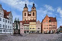 Landscape of a German town