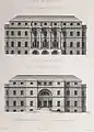 The north and south fronts of Luton Hoo as designed by Robert Adam