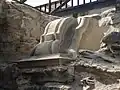 Fragment of the medieval wall system in Košice, at the Luxembourg Tower location