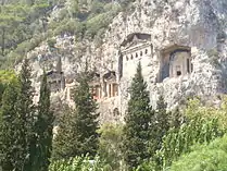 Lycian rock cut tombs of Dalyan