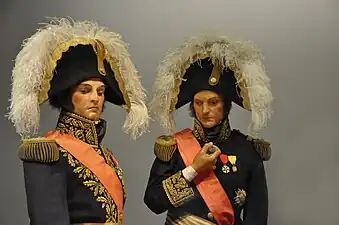 Marshal General Jean-de-Dieu Soult and General Henri Gatien Bertrand