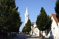 Main street in Mörbisch am See