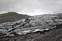 Outlet glacier Sólheimajökull