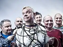 Mňága a Žďorp promotional photo, 2016