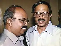 Along with writer M.T. Vasudevan Nair