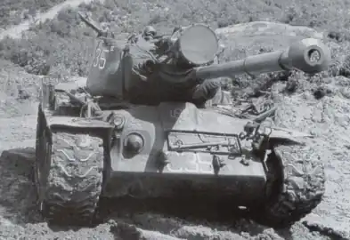 M46 Patton with a searchlight