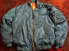 Image 114Bomber jacket with orange lining, popular from the mid-late 1990s (from 1990s in fashion)