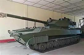 Locally made MMT-40 light tank with 105mm gun