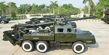 SH-1 self-propelled artillery systems of Myanmar Army