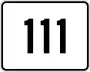 Route 111 marker