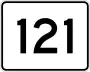 Route 121 marker