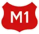 M1 highway shield}}