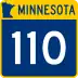 Trunk Highway 110 marker