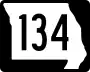 Route 134 marker