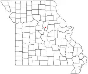 Location of Pierpont, Missouri