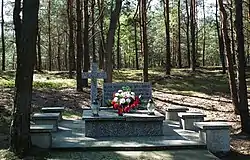 Memorial at the site of a German massacre of Poles in November 1939