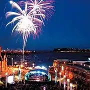 Fireworks in Roald Dahl Plas