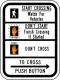 Crosswalk signal instructions