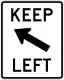 Keep left