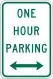 one hour parking time