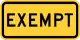 Exempt (plaque)