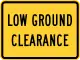 Low ground clearance plaque