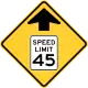 Speed limit ahead