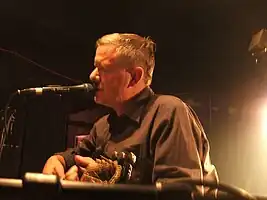 Michael Gira during the performance of "No Mercy" at the Angel Of Light concert in Warsaw, October 8, 2005.