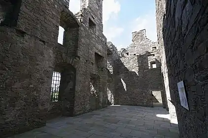 The great hall looking towards the north end