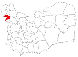 Location in Tulcea County