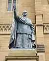 Statue of Moran by Bertram Mackennal outside St Mary's Cathedral, Sydney