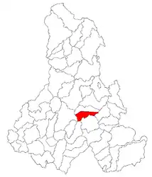 Location in Harghita County