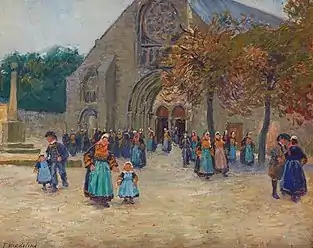 Leaving Church in Brittany