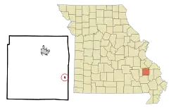 Location of Marquand, Missouri