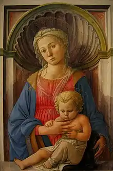 Renaissance painter Filippo Lippi placed his Madonna of the 1440s within a simulated shell-headed niche