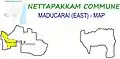 Map of Maducarai(East), Nettapakkam Commune