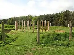 Maelmin Henge, constructed in 2000