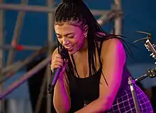 Mahalia at Falls Festival in January 2019