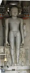 32 feet (9.8 m) colossal at Shantinath Jinalaya, Shri Mahavirji