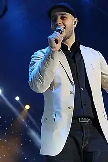 Zain performing in Konya, Turkey, in March 2014