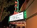 The marquee of the Main Art Theater