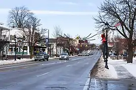 Downtown Frankenmuth along Main Street