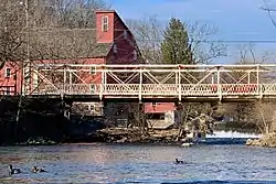 Main Street Bridge crossing the South Branch Raritan River by the Red Mill