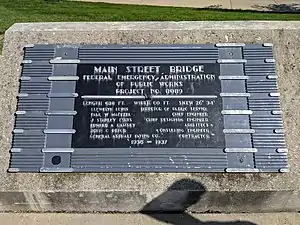 1937 bridge specifications plaque