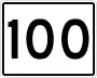 State Route 100 marker