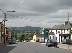 R725 road through the village