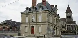 The school, the town hall and the church