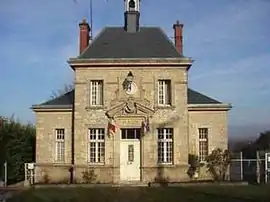 The town hall in Courcelles Sapicourt